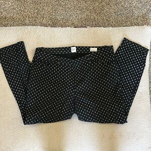 GAP Black and White Patterned pants